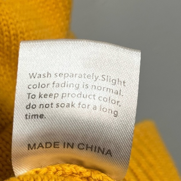 Yesno 100% cotton mustard yellow v-neck 2 pocket sweater vest, 3XL. - Picture 8 of 8